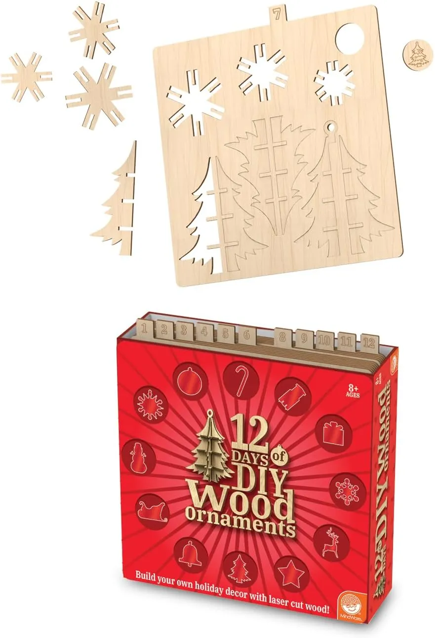 12 Days of Wood Ornaments