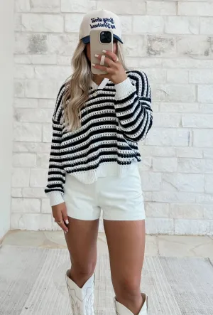 Allie Striped Lightweight Sweater