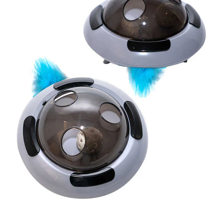 Creative UFO Electric Cat Toy Flashing-لعبة قطط كهربائية