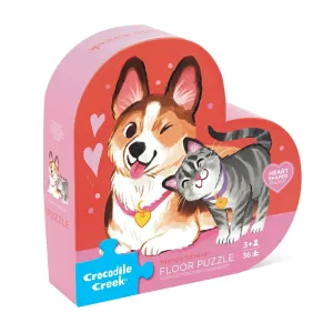 Crocodile Creek 36pc Shaped Box Puzzle - Friends Fur-Ever