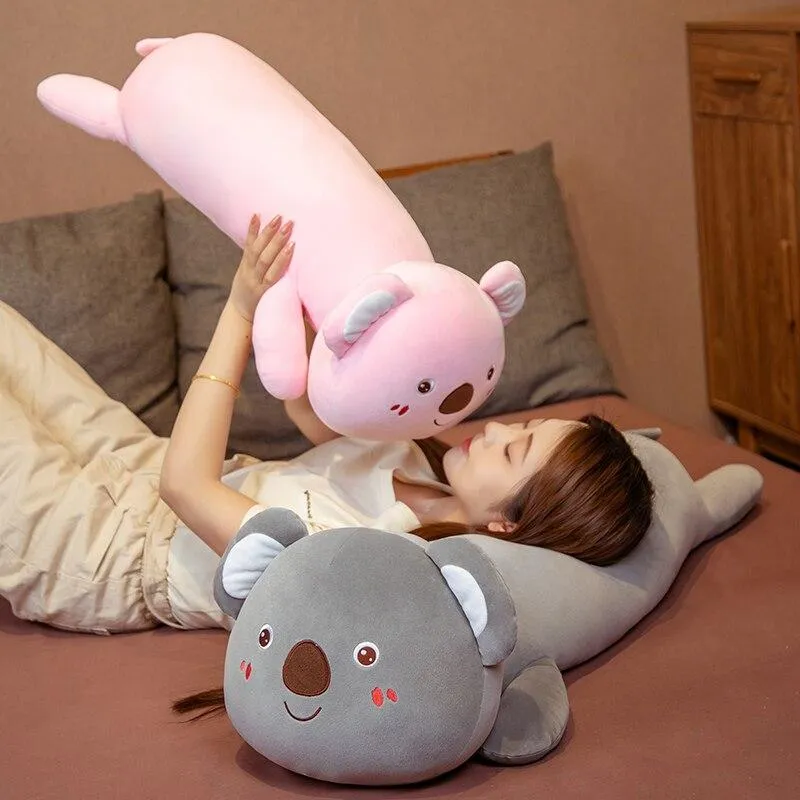 Cuddly Kawaii Koala Stuffed Animals Long Snuggle Buddy Plushies