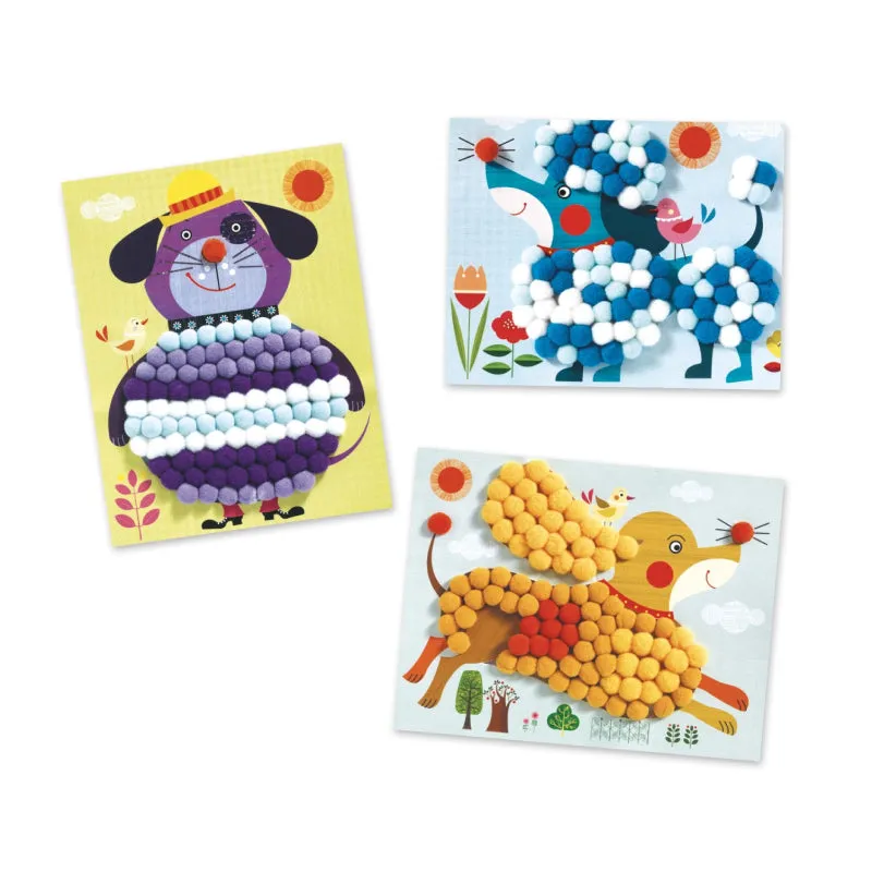 Djeco Arts & Crafts - Collage, Dogs to Stroke