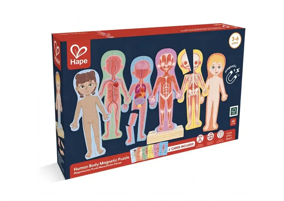 Hape Magnetic Human Body Wooden Puzzle
