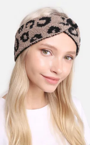 JHB104 Leopard Print Luxury Soft Twist Knot Headwrap - 12PC SET