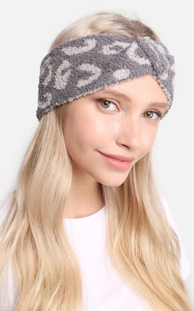 JHB104 Leopard Print Luxury Soft Twist Knot Headwrap - 12PC SET
