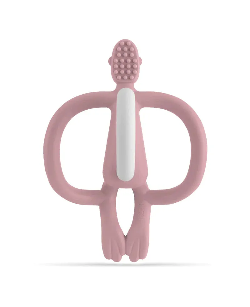 Matchstick Monkey Baby Teething Toy - Original Dusty Pink
