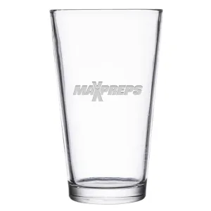 MaxPreps Logo Laser Engraved Pint Glass
