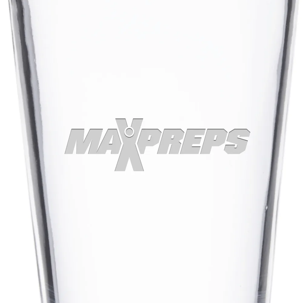 MaxPreps Logo Laser Engraved Pint Glass