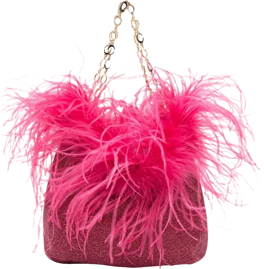 Osree Pink Mini Hs23 Lumire Plumage Tote Bag