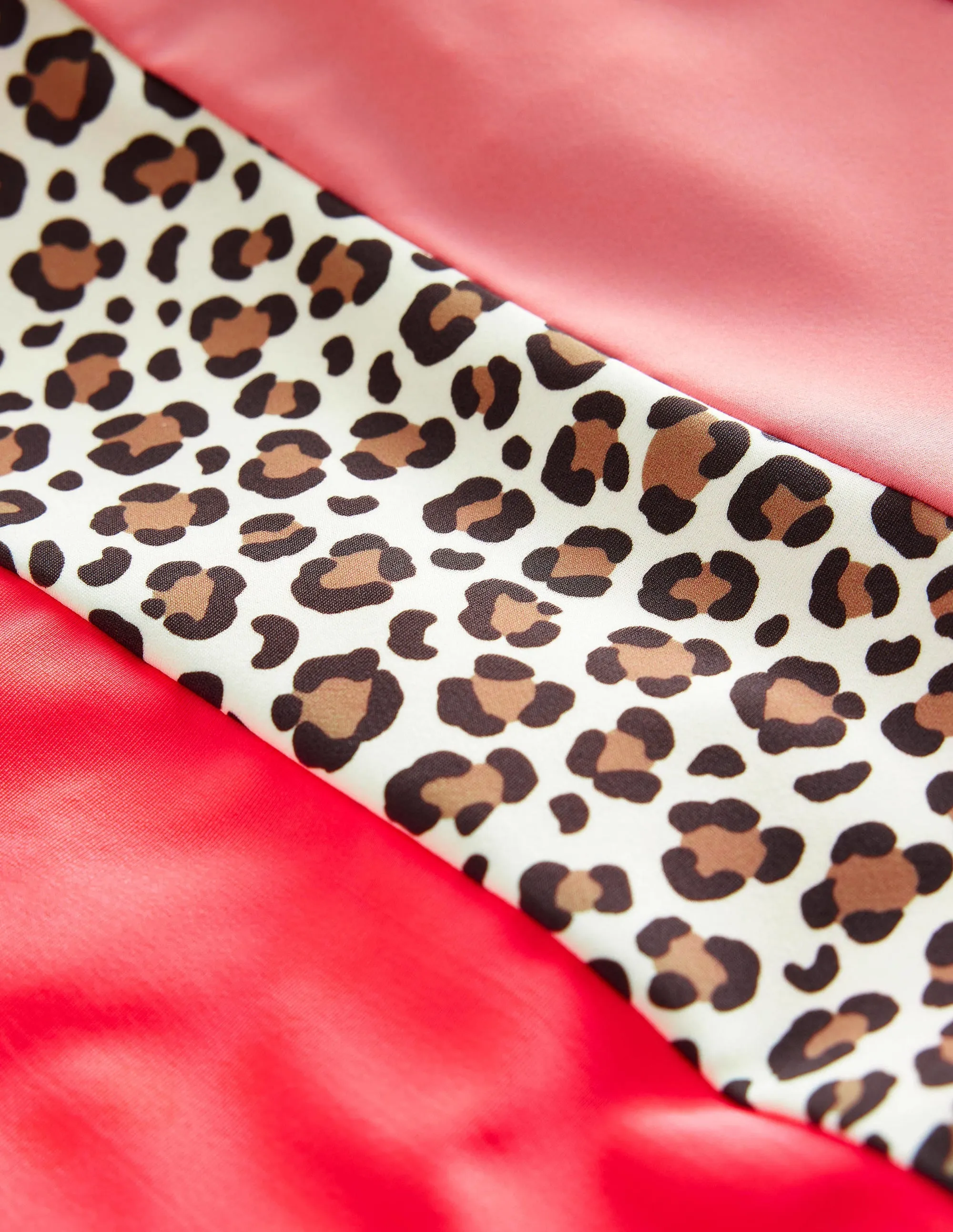 Patterned Rash Vest Set-Soft Truffle Leopard Print