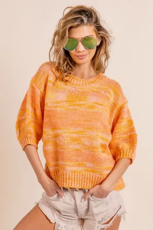 Short Puff Sleeve Sweater