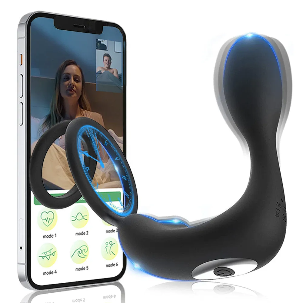 Wireless Remote Control Prostate Massager Anal Vibrator Penis Cock Rings Delay Ejaculation Butt Plug