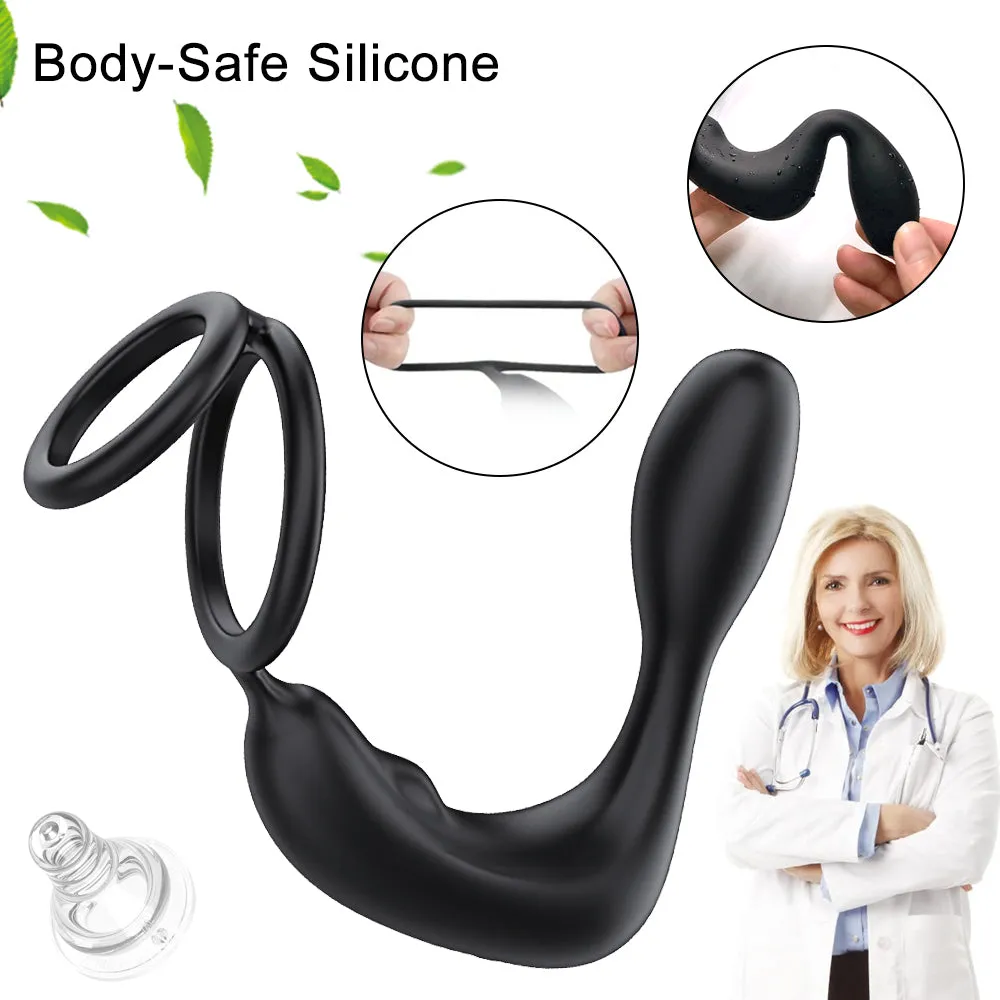 Wireless Remote Control Prostate Massager Anal Vibrator Penis Cock Rings Delay Ejaculation Butt Plug